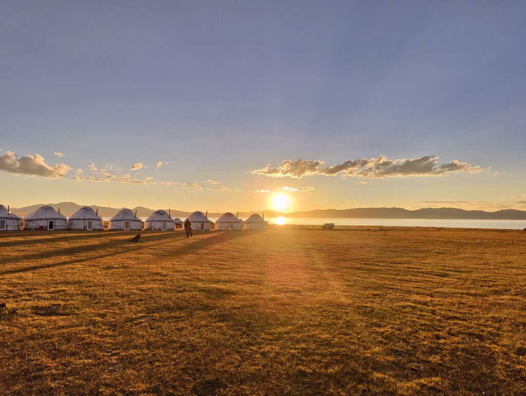 Sun Set at Son Kul Lake
