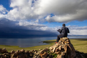 Panorama Son Kul Lake