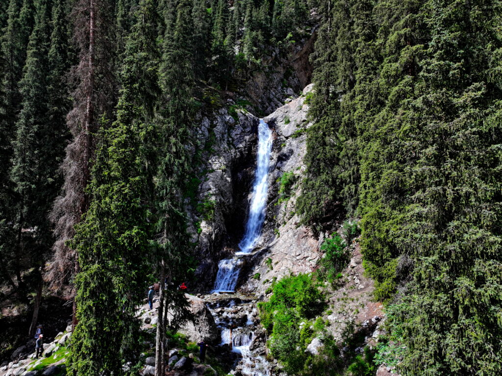 Waterfalls of Barskoon gorge